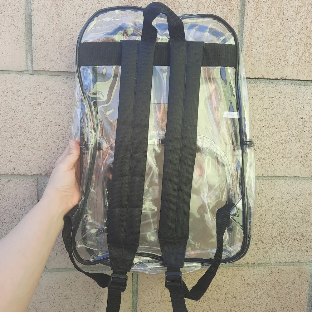 Monster Energy Drink Clear Transparent Backpack Stadium Approved Unisex 11 x 17 - Picture 3 of 6